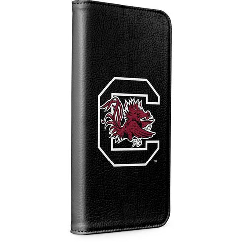 University of South Carolina Gamecocks Logo Black iPhone 15 Pro Folio Case